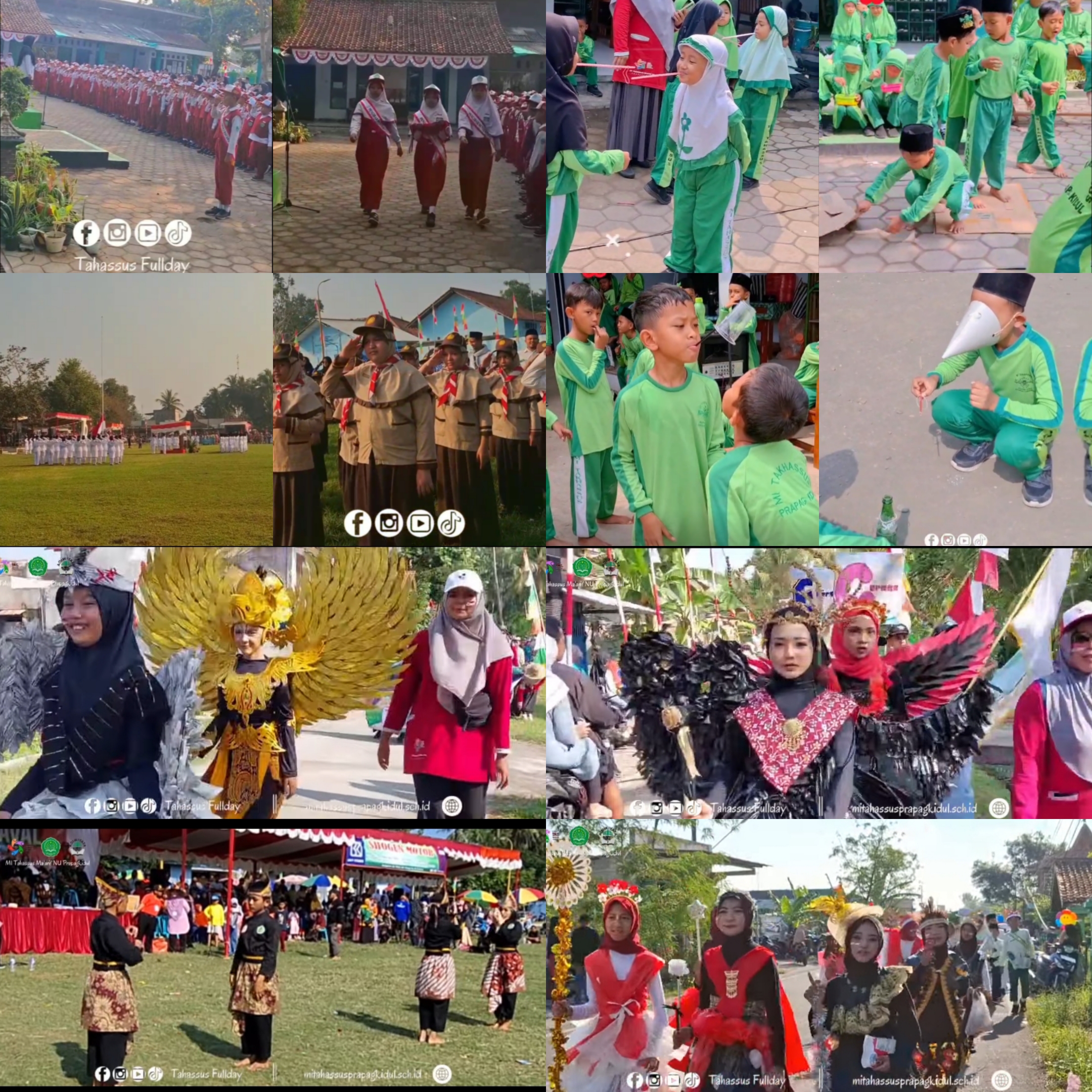 MI Tahassus Ma`arif NU Semarak Peringatan HUT RI ke 80 di MI Tahassus Maarif NU Prapagkidul